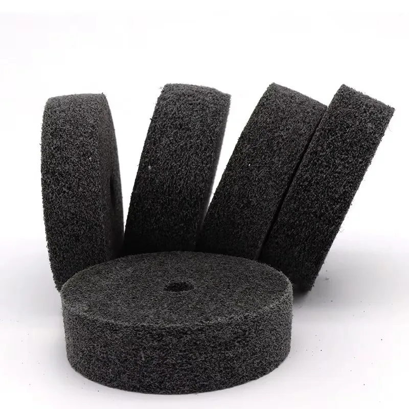 75x20x10mm Nylon Fiber Polishing Wheel, Non-Woven Surface Finishing Disc for Metal Woodworking