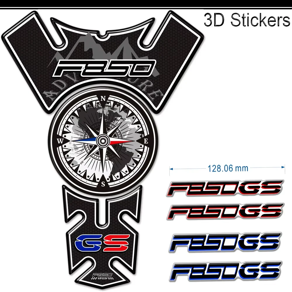 

Motorcycle For BMW F850GS F 850 GS GSA Adventure Tank Pad Fuel Oil Kit Knee Trunk Luggage Fairing Fender Protector Stickers 2019