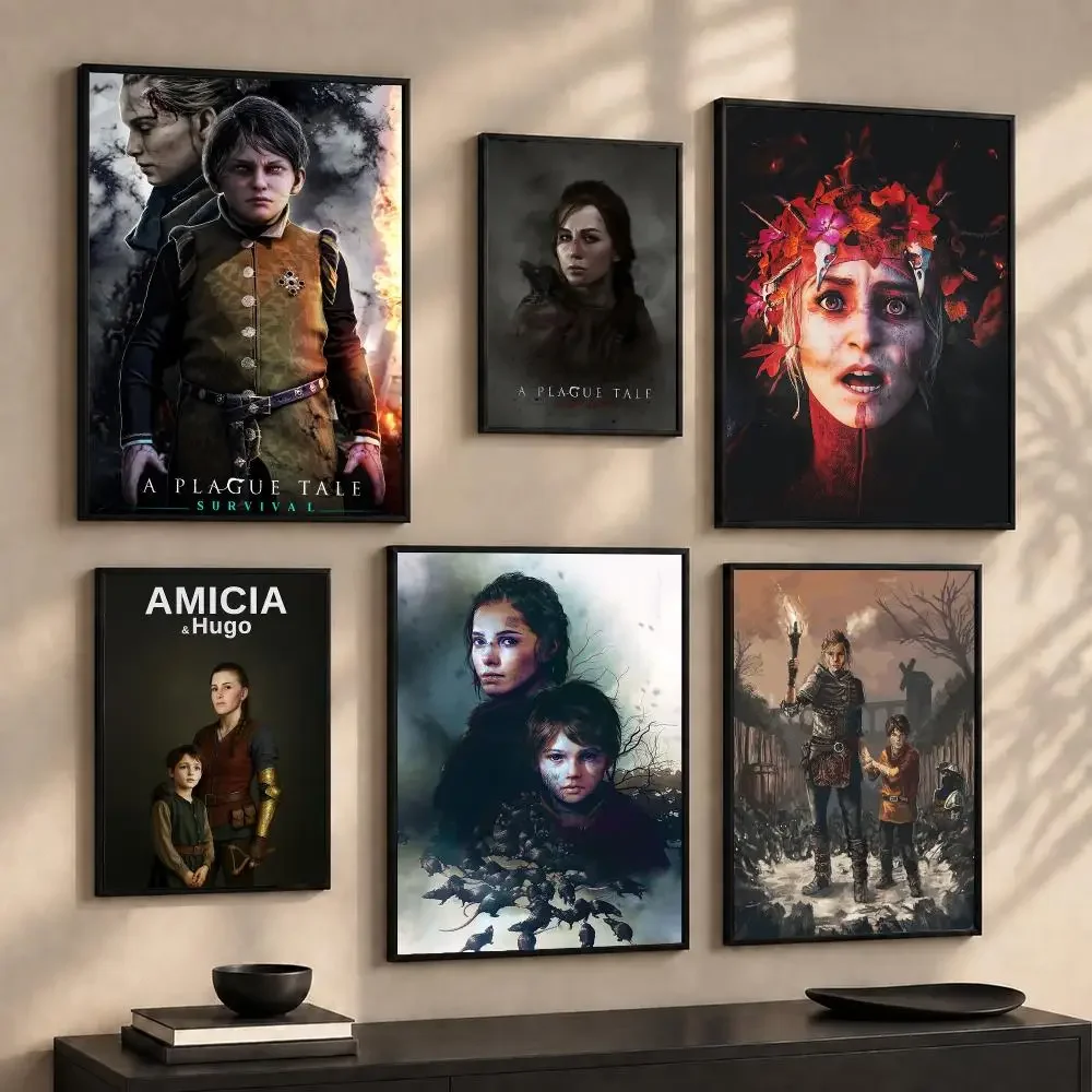 Funny Game A P-Plague Tale Requiem Painting Calligraphy Canvas Wall Art Prints for Living Room Bedroom Home Decor Gift