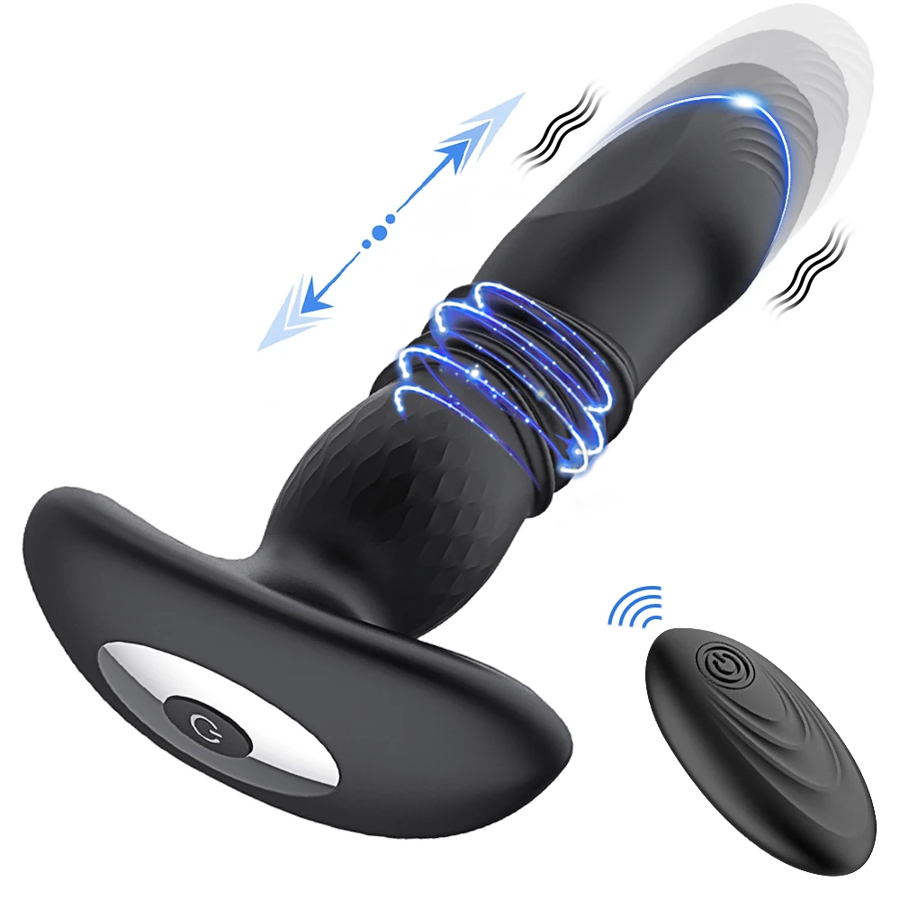 Thuring Dildo Anal Vibrator Butt Plug Draadloze Remote Prostaat Massager Ass Volwassen Goederen Seksspeeltjes Voor Mannen Vrouwen Buttplug