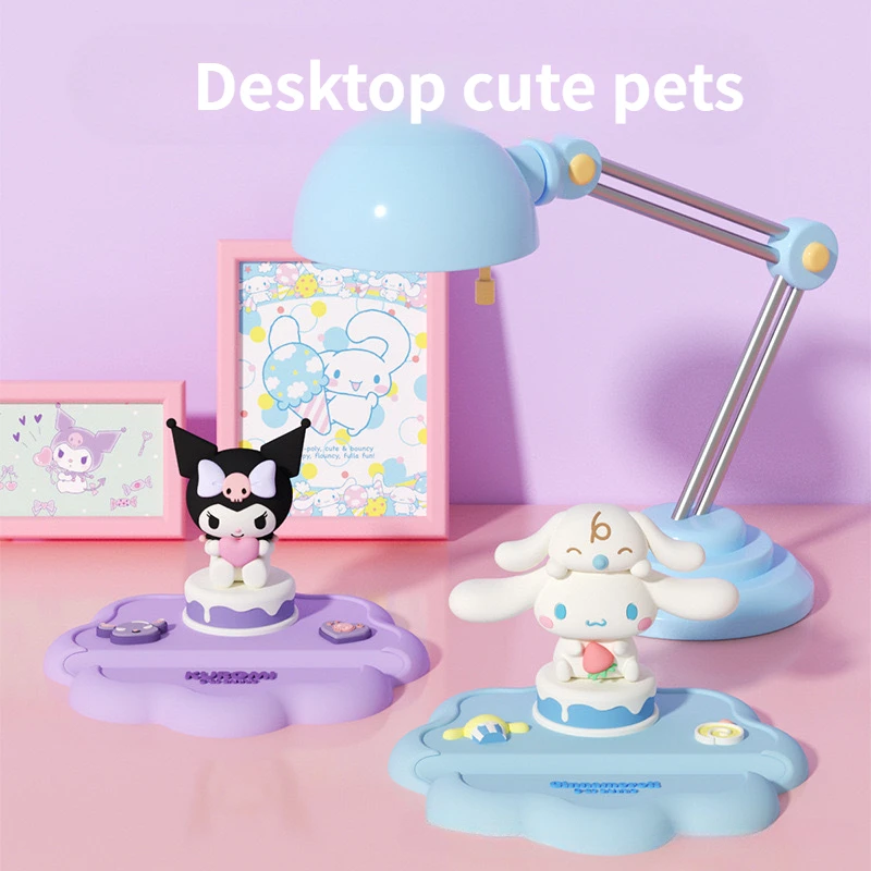 

Sanrio Character Desktop Mobile Phone Stand 3D Cinnamoroll Kuromi Ornament Anime Peripheral Lazy Stand Pvc Portable Gifts