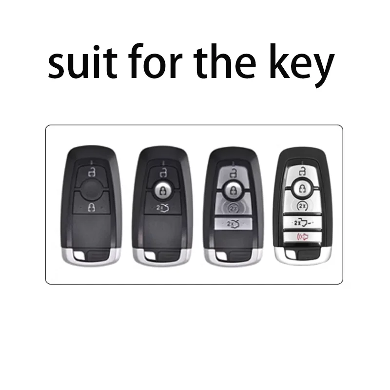 Transparent TPU Car Remote Key Case for Ford Fusion Mustang Kuga Ecosport Explorer F-150 F-250 F-350 F-450 F-550 Raptor F150 Fob