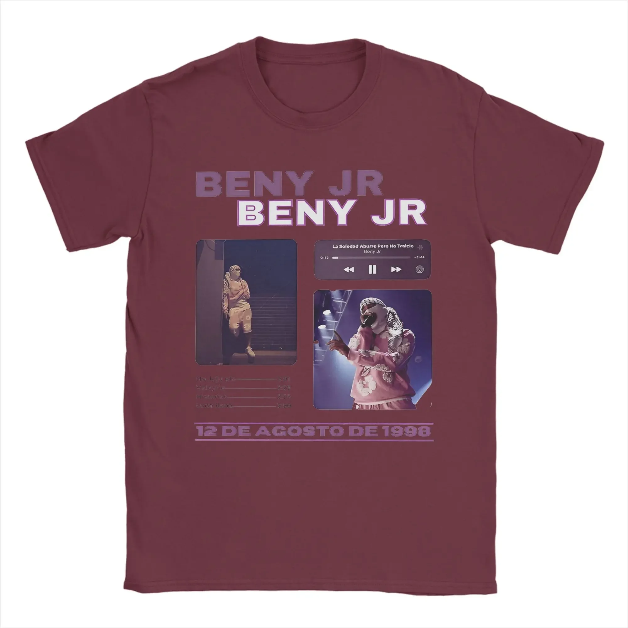 تي شيرت عتيق للشاطئ جديد Beny Jr Singer 1998 تي شيرتات رائجة تي شيرت قطني للرجال مقاس كبير رائع بأكمام قصيرة تي شيرت صيفي