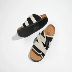 Men Gladiator Canvas Slippers Soft Comfortable Non-Slip High Quality Beach Sandals Mens Summer Casual Flat Shoes Big Size