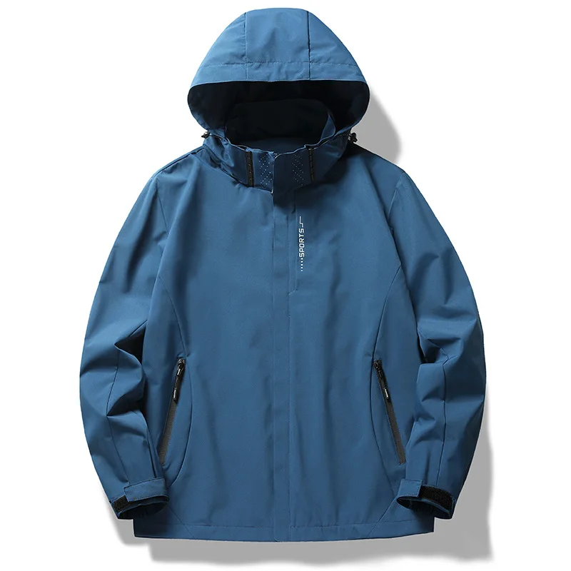 New Outdoor Windproof And Waterproof Jacket Autumn Casual Hooded Tooling Men's Coats