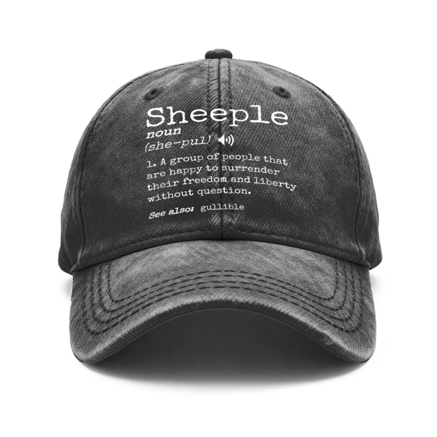 1 Piece of Vintage Washed Unisex Baseball Cap with a Fun Quote Graphic Featuring 