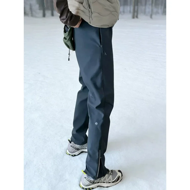 

Мужские утепленные брюки Fce для активного отдыха, походов, альпинизма, рабочая одежда, осенне-зимние, с боковыми молниями