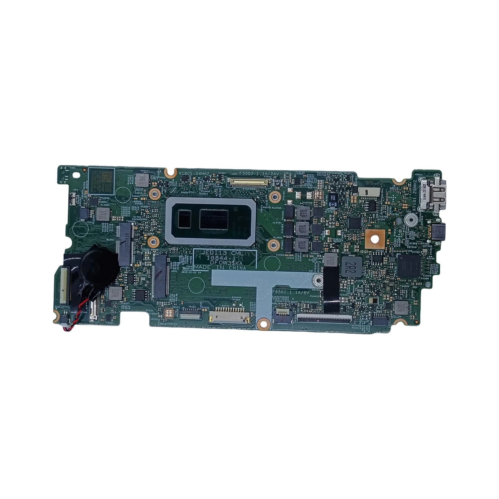 

Laptop Motherboard For Dell Inspiron 7391 2-in-1 with i7-10510U i5-10210U CPU 8GB RAM Notebook Mainboard 18844-1