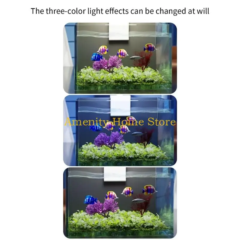 F26C Color Changing Aquariums Light Clip Lamp Regulable Brightness For Fish Tanks