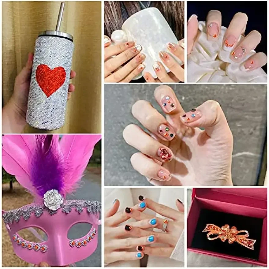 SS6 SS10 SS16 SS20 SS30 Super Glitter Rhinestone Crystal Clear Non HotFix FlatBack Glass Nail Art Rhinestones Mug Craft Crystals