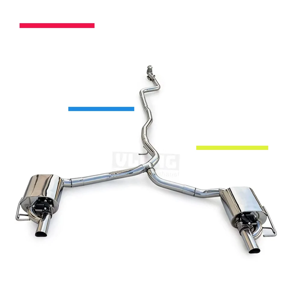 

For Mercedes Benz C200 C250 C260 C300 W205 2.0T/1.6T 2014-2018 stainless steel valve exhaust performance cat back exhaust system