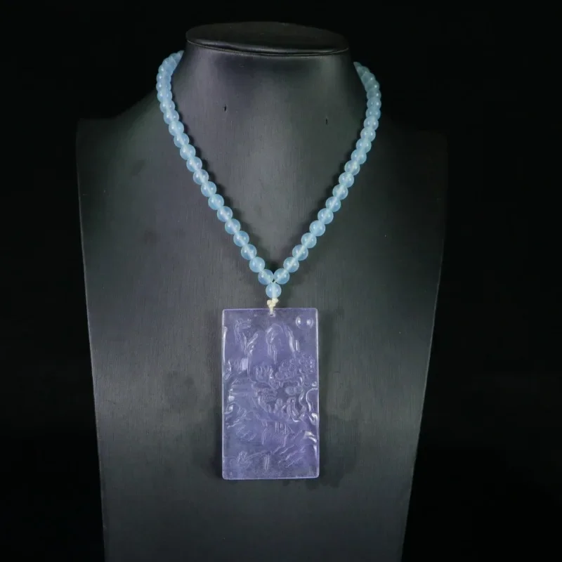 

The Same Style for Men and Women, The New Natural Quartzite Jade Landscape Brand Pendant.