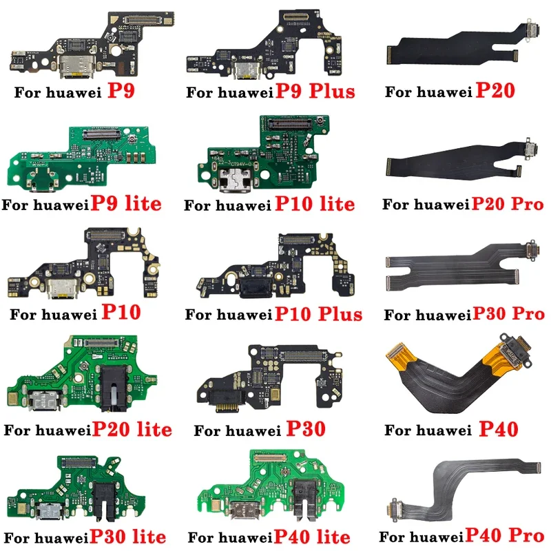 

1Pcs Brand For Huawei P9 P10 20 30 40 Pro lite Plus USB Dock Connector Charging Port Charger Flex Cable Microphone Module Board