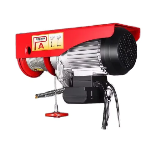 Miniature electric hoist 220v household wireless remote control small crane one ton small elevator wire rope hoist