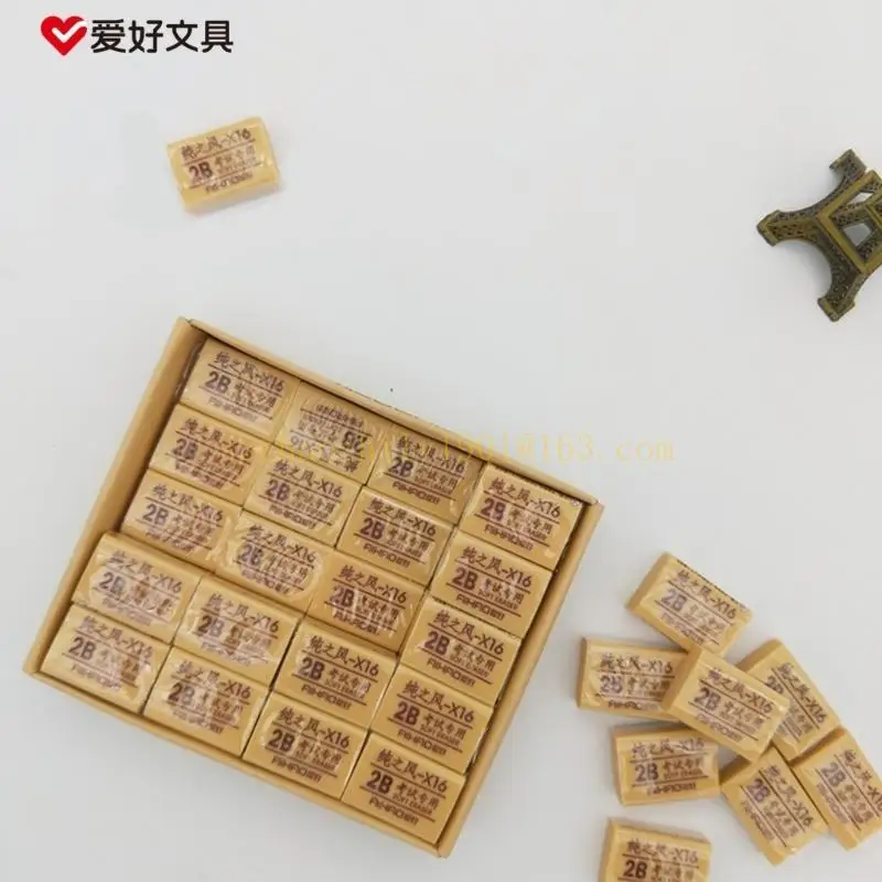 62KA Bleistift-Radiergummis 2B Gummi-Radiergummis für Schulen, Büro, Kinder und Erwachsene, weiche Kunst-Radiergummis, für Schultest-Radiergummi, ungiftig