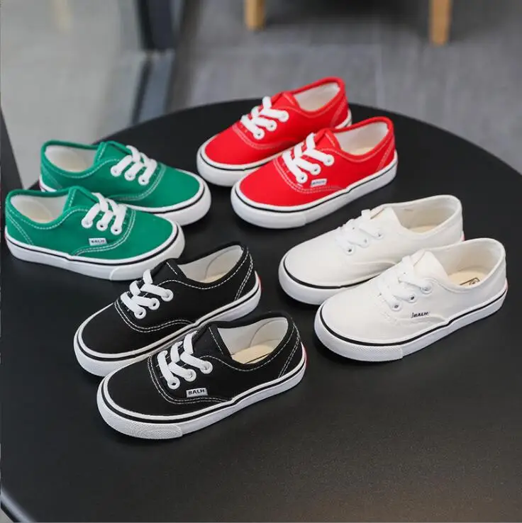 New Autumn Canvas Shoes Leopard Sneakers Children Classical Lace Up Shoes Big Kid Sport Shoe School Shoes For Teen Girls 18-36