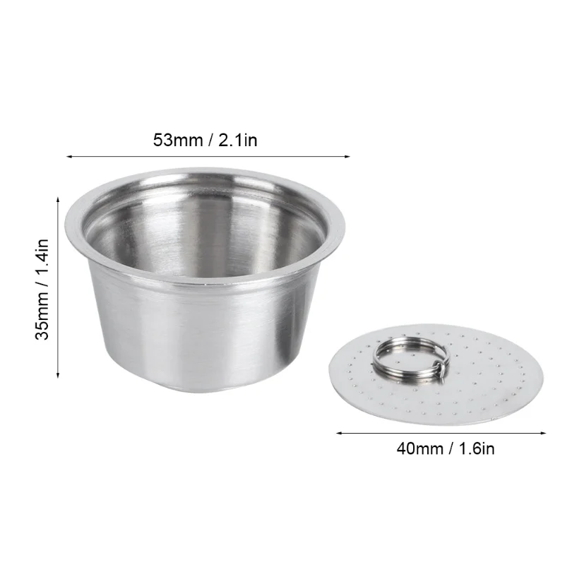 

Coffee Capsule Stainless Steel Reusable Refillable Filter Cup For Dolce Gusto Coffee Maker
