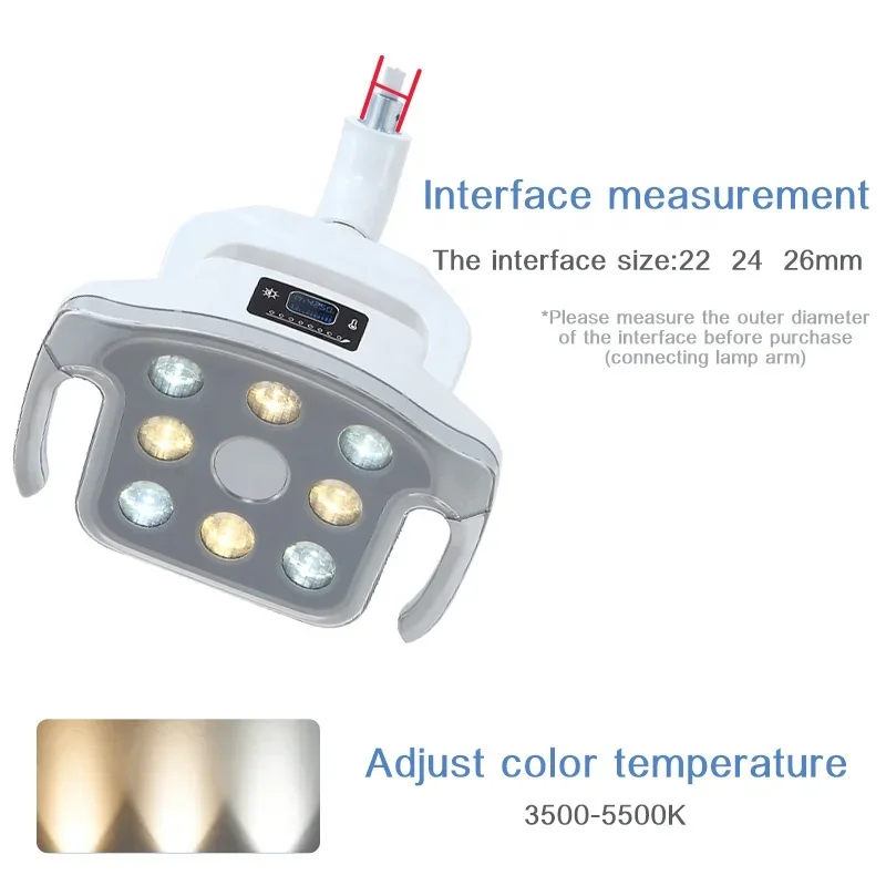 Ceiling Mounted 8 Bulbs LED Surgical Light Lamp for Surgical Operation Dental Led