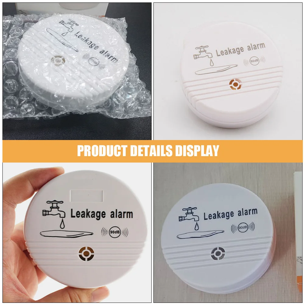 2 قطعة إنذار تسرب المياه صوت عال للمطبخ غرفة الغسيل الطابق السفلي الحمام تجاوز حماية المنزل الرطوبة الاستشعار #5