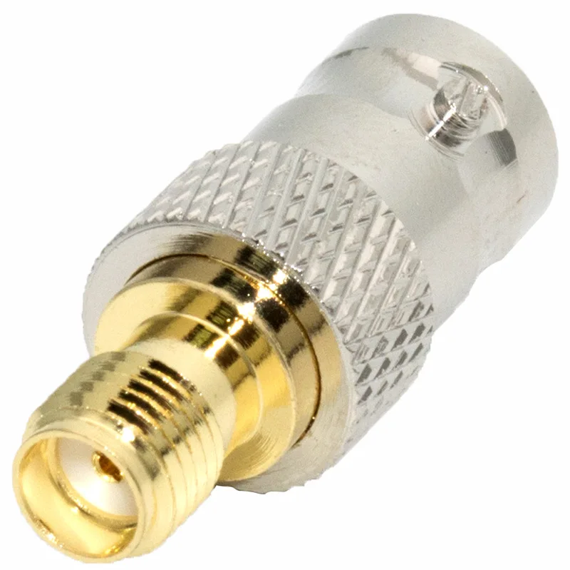 1 Stück BNC-Buchse auf SMA-Buchse RF-Adapter BNC-F auf SMA-F Kupfer-Konverter Gerade – Detail 5