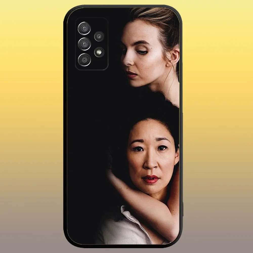 Villanelle Killing Eve Phone Case for SamsungA 91,80,73,72,71,70,53,52,51,42,41,40,32,31,30,22,21,20,13 S 4G 5G Soft Black Case