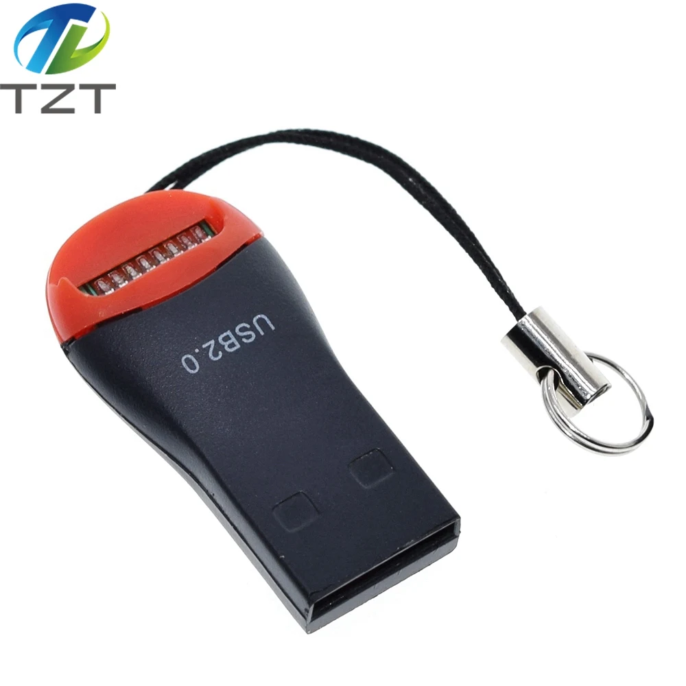 TZT 1/3/5/10PCS USB 2.0 Micro SD SDHC TF Flash Memory Card Reader Mini Adapter For Laptop
