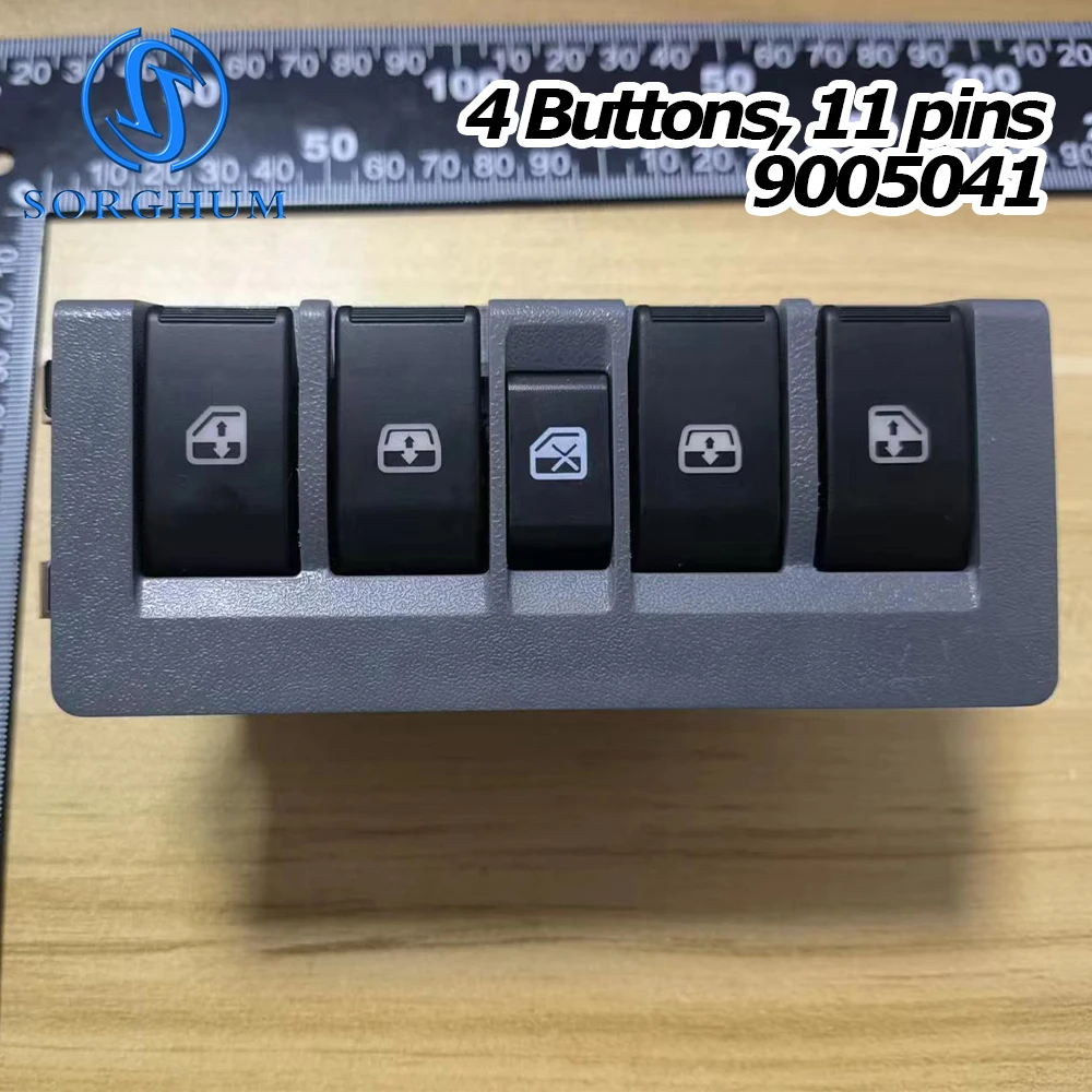 9005042 9005041 Für Chevrolet Sail 2010 2011 2012 2013 2014 Auto-Fensterheberschalter Hauptsteuerknopf 11 Pins 2 / 4 Tasten – Detail 3