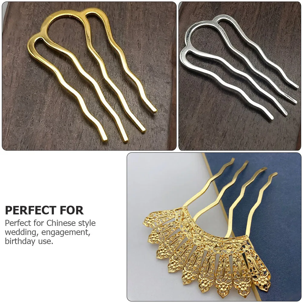 

8Pcs DIY Hair Ornaments Vintage Hairpins Elegant Accessories for Traditional Chinese Wedding Han Cloth Jewelry Craft Supplies
