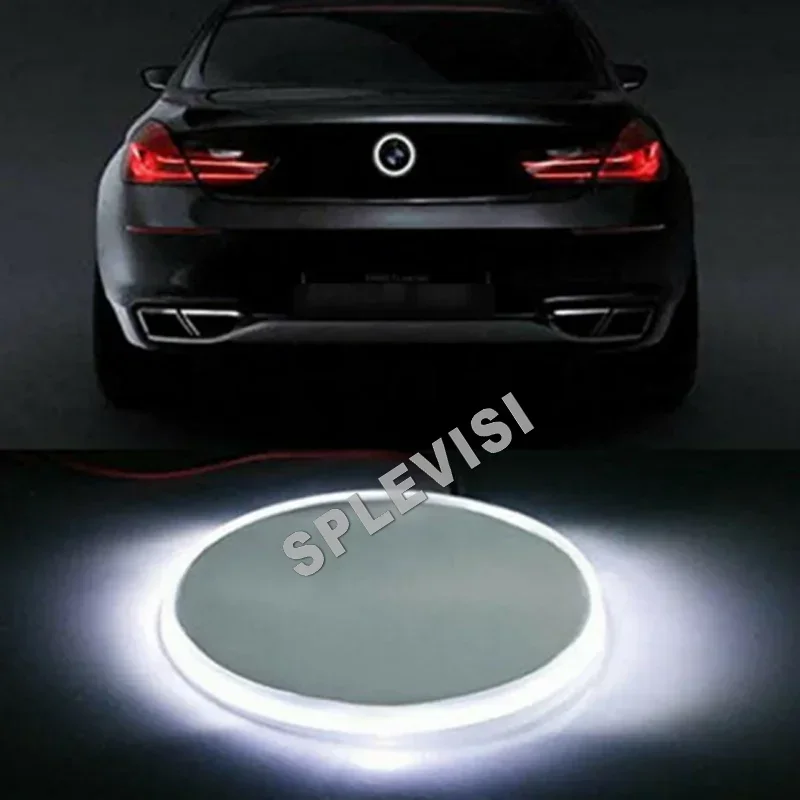 

82mm Car Waterproof Background of Emblem Logo LED Light Lamp Sticker Auto Emblems for BMW 3 5 7 Series X3 (badge not included)