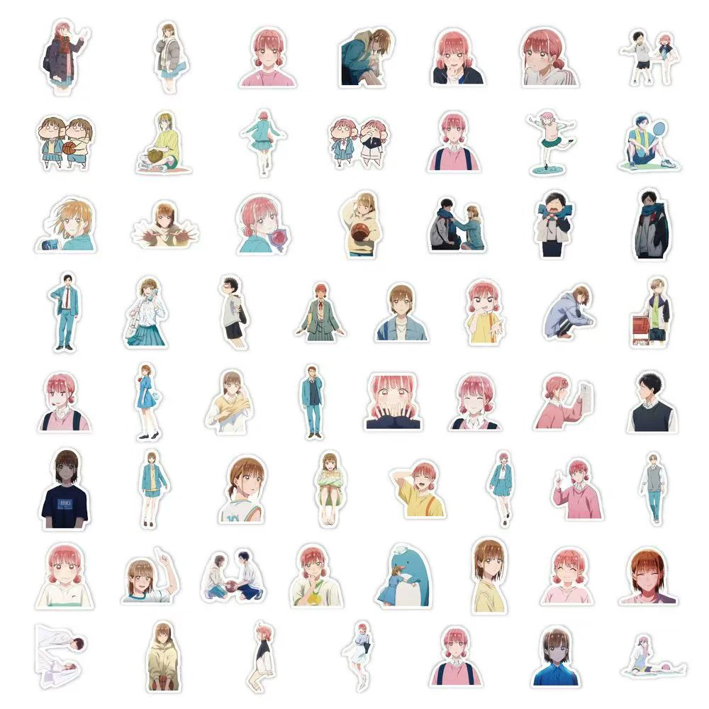 10/30/60pcs Hina Blue Box Anime Stickers 2.5cm