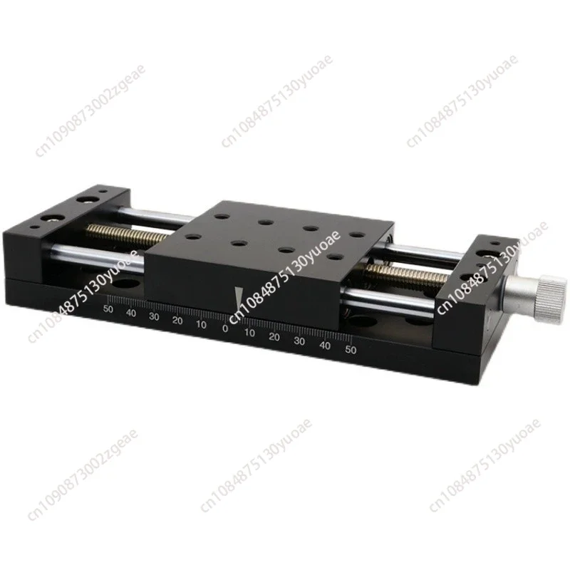X single axis displacement table 80A-DB100 Manual Linear Stage Translation Displacement Platform Station 80x60mm Platform Size
