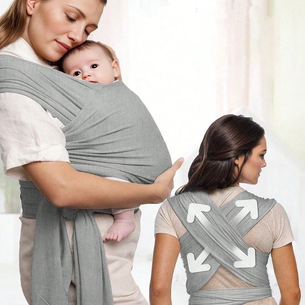 

Baby Carrier Newborn 0-24 Months Adjustable Baby Sling Wrap Stretchy Carrier Belt Toddler Multifunctional Portable Warp