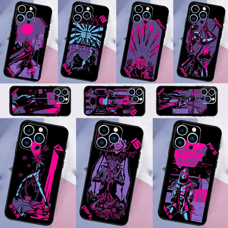 Neon Moon Tarot Case For Samsung Galaxy M06 M16 M53 M13 M31 M11 M35 M55 M15 M56 M36 M12 M32 M52 M14 M34 M54