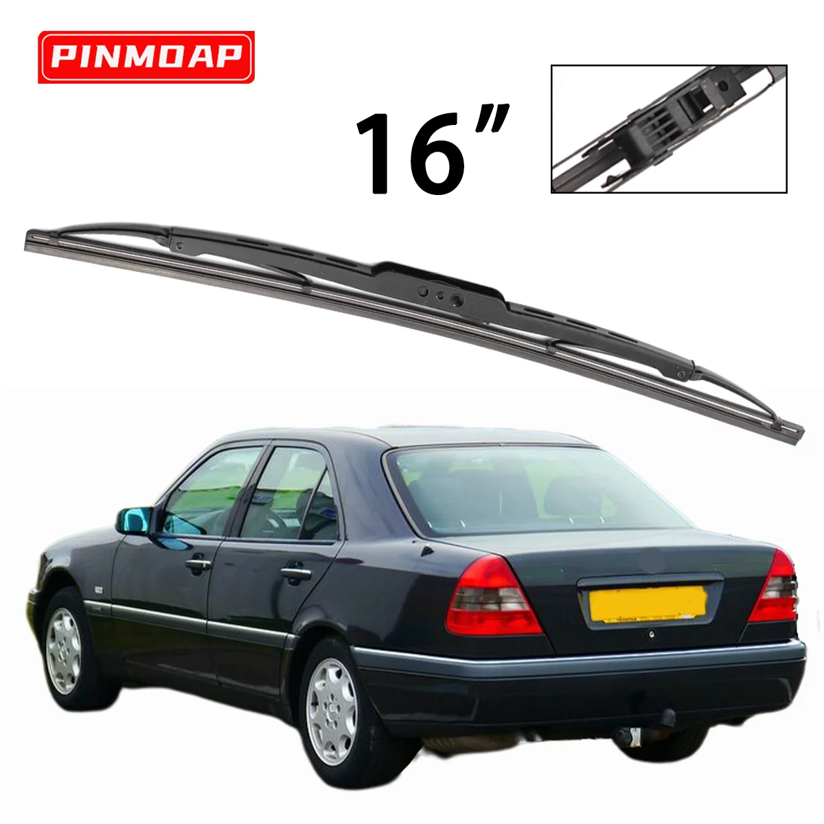 

1 шт. 16-дюймовая задняя щетка стеклоочистителя, подходит для Mercedes-Benz C-Class W202 W203 1993-2007 годов выпуска, для заднего стекла.