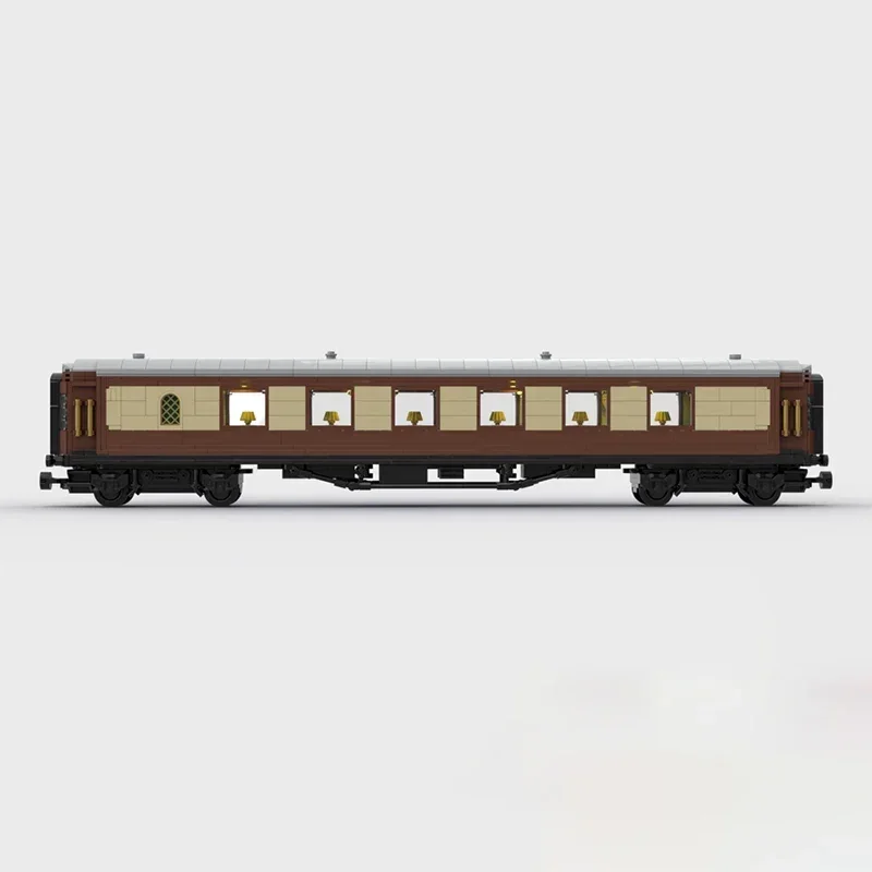 شعبية أنيمي نموذج MOC قوالب بناء السكك الحديدية لمسافات طويلة مدرب وحدات التكنولوجيا هدايا ألعاب أطفال دعوى عطلة تجميع