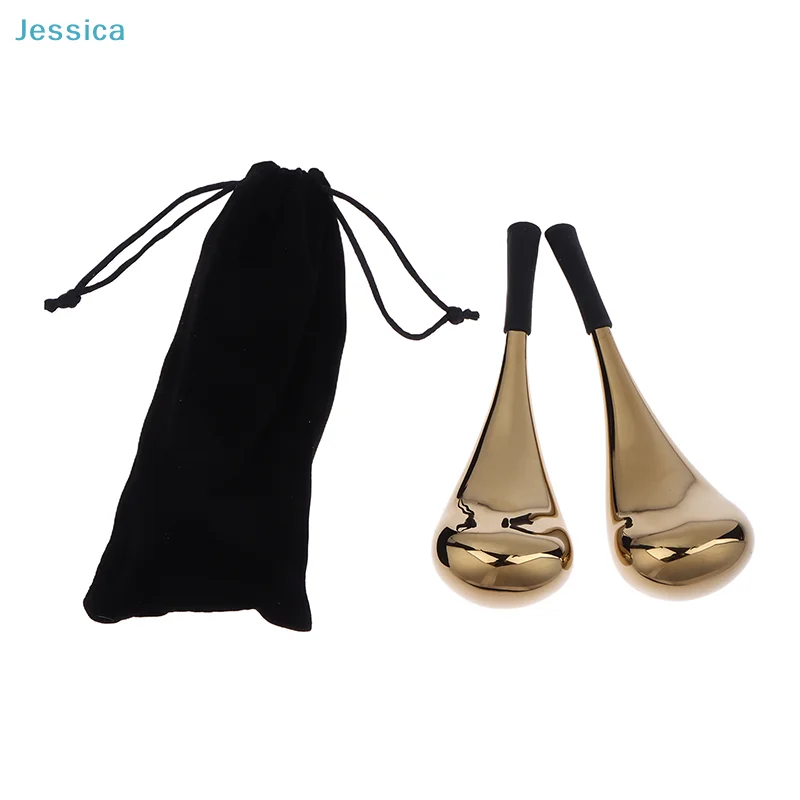 

♥ Набор золотых массажных шариков для лица - инструменты для холодного массажа из нержавеющей стали с сумкой для хранения для ухода за кожей