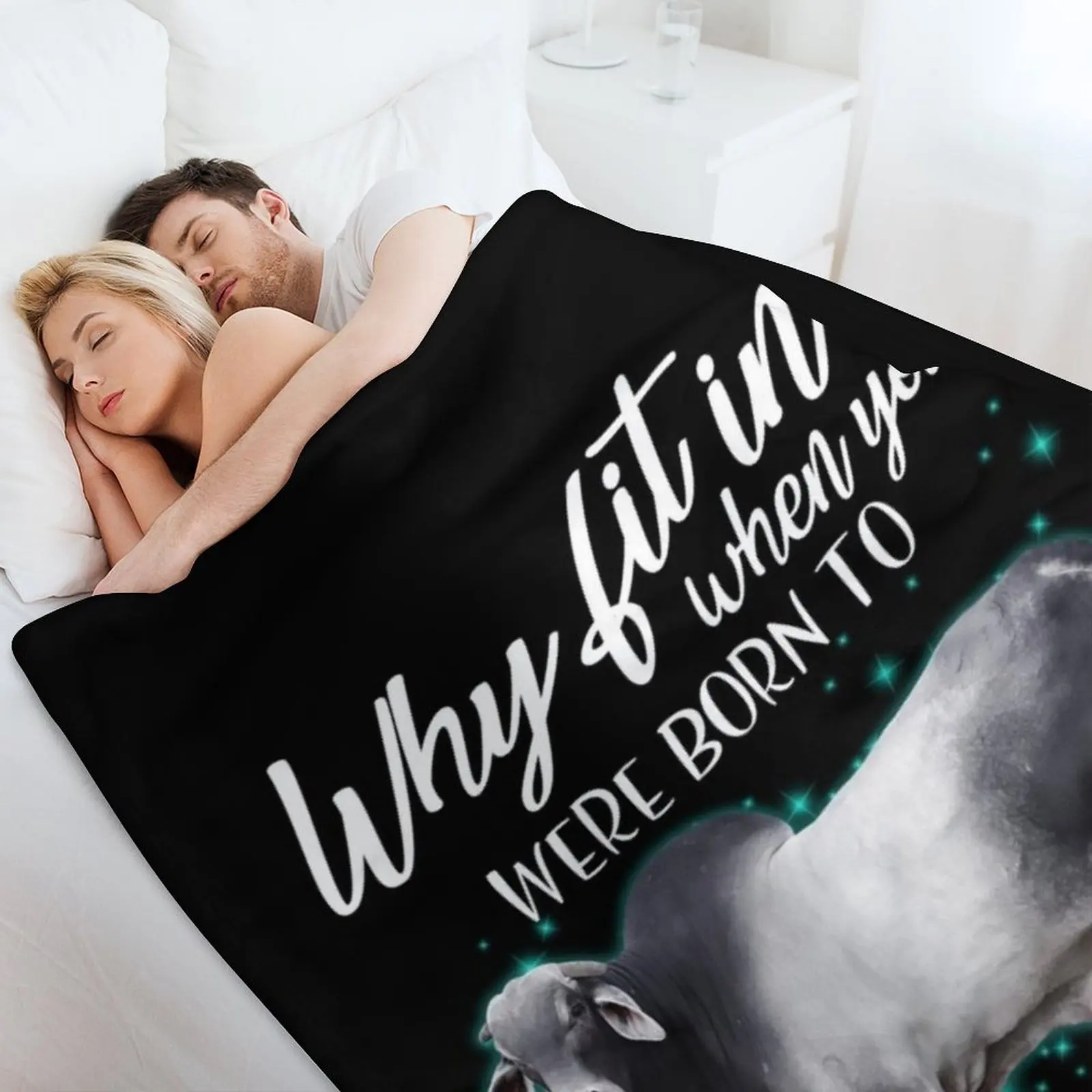 لماذا تناسب عندما ولدت في الوقوف الماشية براهمية رمي بطانية الفانيلا النسيج السرير يغطي البطانيات الفاخرة St خمر