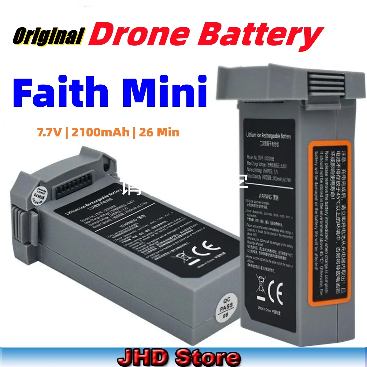 JHD hurtownik wiara Mini bateria do drona oryginalna bateria dla C-FLY wiary Mini akcesoria do dronów 7.7V 2100mAh supliers baterii