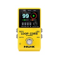 NUX Loop Core  stereo inputs/output and a MIDI control input he Loop Core Stereo allows you to create up to 6 hours of music
