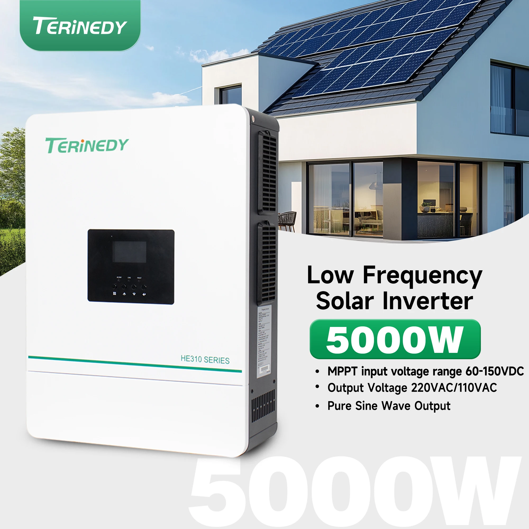 5KW 5000W 5Kva 110V/220V Split-phase Hybrid Inverter Disconnect/Connect to Grid Top 10 Sales Ranking