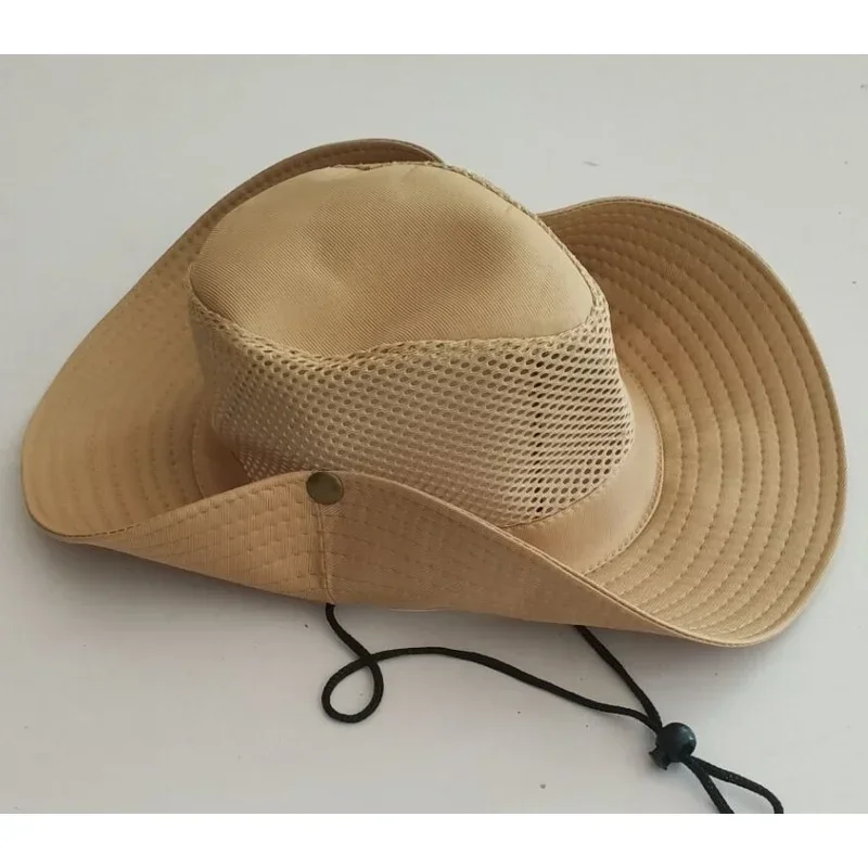 Summer Mesh Fishing Hat Outdoor Breathable Casual Cool Hat Mountaineering Sun Fisherman Hat (7 Colors)