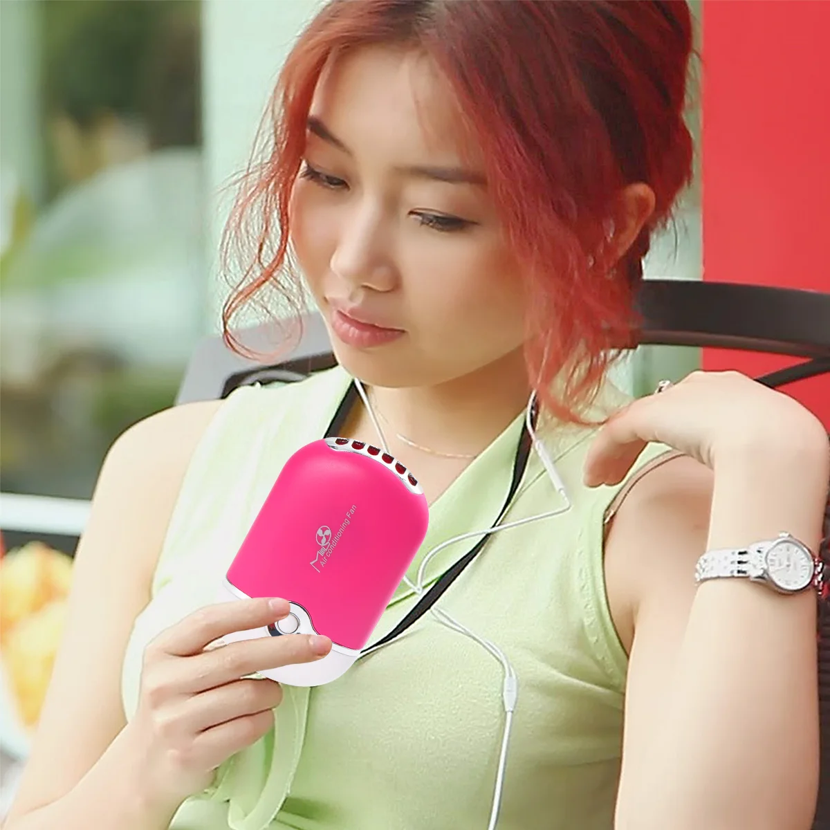

Mini Usb Fan For Eyelash Extension Quick Dryer Air Conditioning Blower Rose Red Portable Fragrance Diffuser