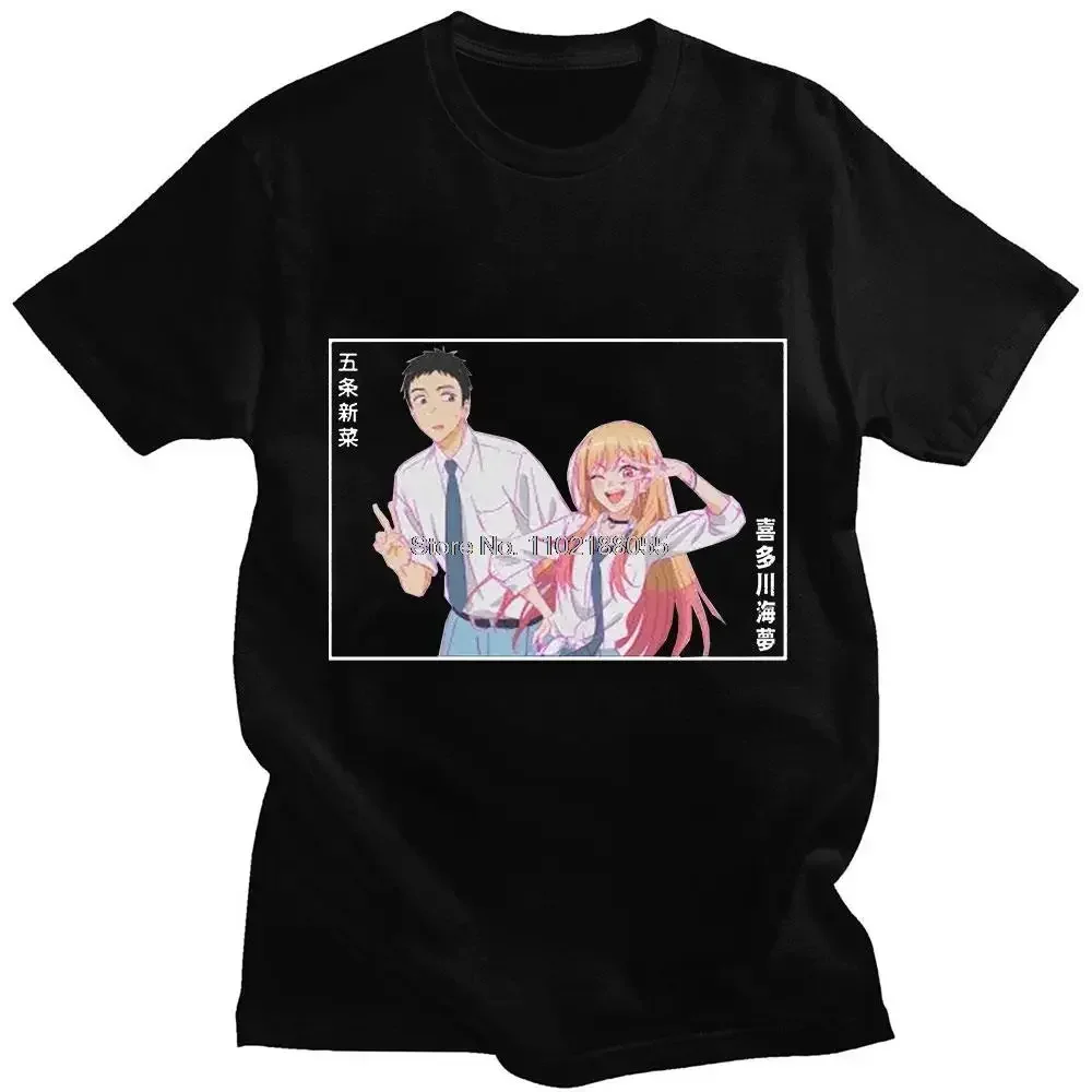 Anime My Dress-Up Darling Marin Kitagawa Japanese Manga Print T Shirt Men Summer O-Neck Cotton Loose Man Oversized T-shirt