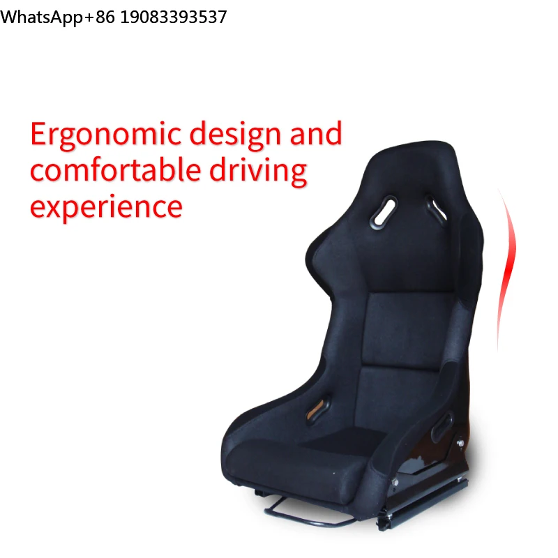 EDDYSTAR New Design Professional Modern Game Racing Seat Black Velvet Racing Bucket Seat Sim Racing Seats