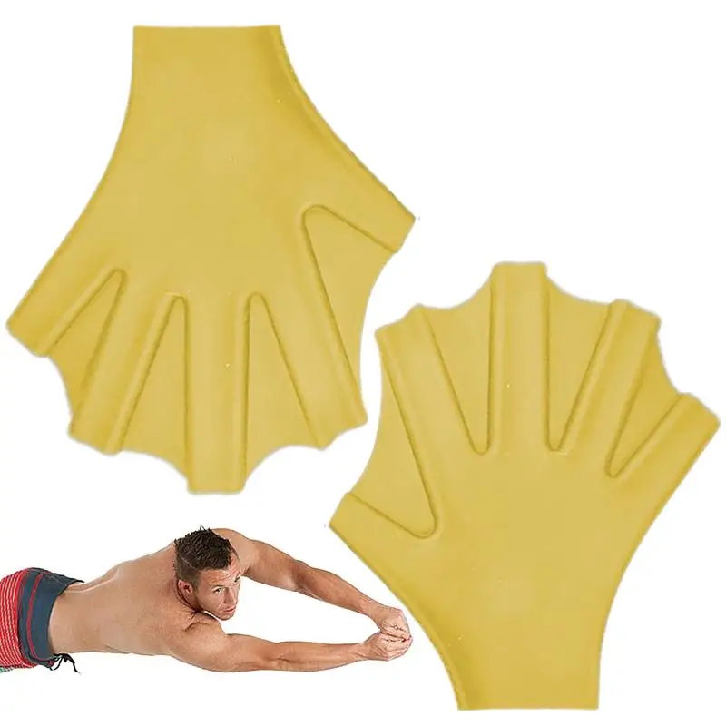 ว่ายน้ําPaddlesสําหรับLapว่ายน้ําซิลิโคนว่ายน้ําเทรนเนอร์เป็ดPaw Hand Paddles Buoyancy Aidสําหรับดําน้ําชายหาดดําน้ําดูปะการังออกกําลังกาย