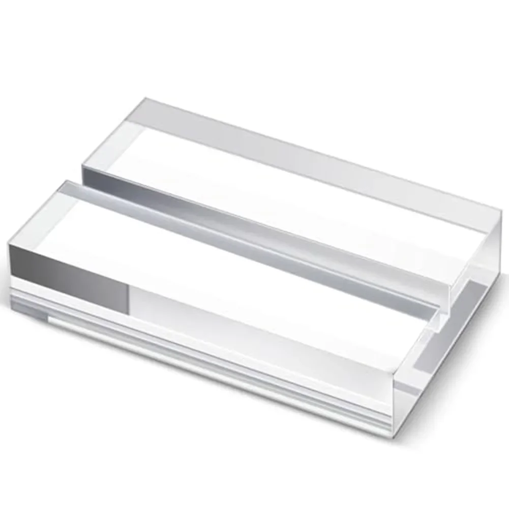 Acrylic Top Loader Card Holder Stand 10 Pack Clear Display for Sports Trading Cards with Stable Base and Modern Design