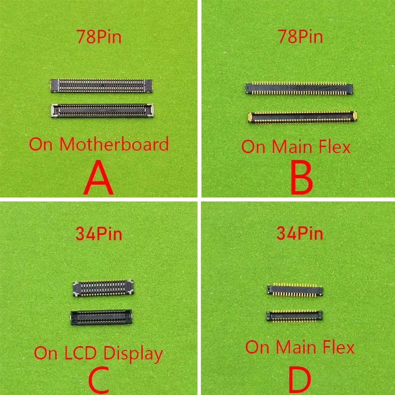 5-10pcs 78Pin 34Pin Lcd Display FPC Connector On Motherboard For Samsung Galaxy A21S A217F A30s A307 A307F G YN Screen Flex Port