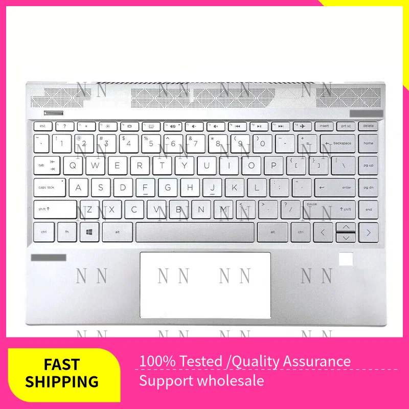 

YUZG Palmrest Cover Keyboard for HP Envy X360 13-AQ L53415-001 TPN-W144 Silver Gold