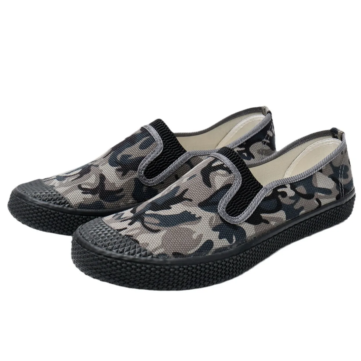 Canvas Camouflage Shoes for Walking, Anti-slip and Wear-resistant, Agricultural Shoes, Breathable and Anti-slip for Outdoor Use