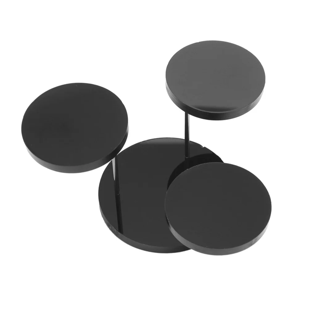 

Black Acrylic Jewelry Display Stand Durable Ring Organizer Storage Rack for Jewelry Retail Personal Use Display Organizer
